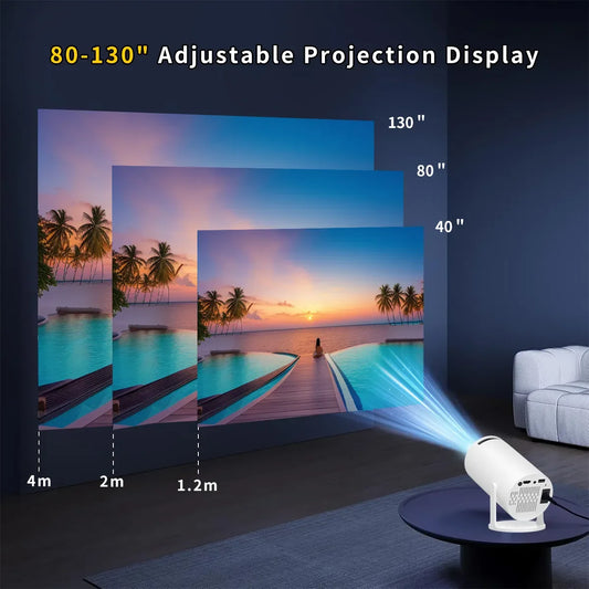 Factory Wholesale HY300 PRO Full Hd Home Theater Projector Smart Android 11 4K Video Projector Portable Mini Projector